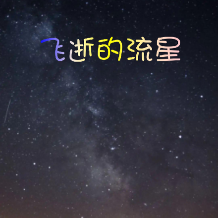 飛逝的流星什麼意思